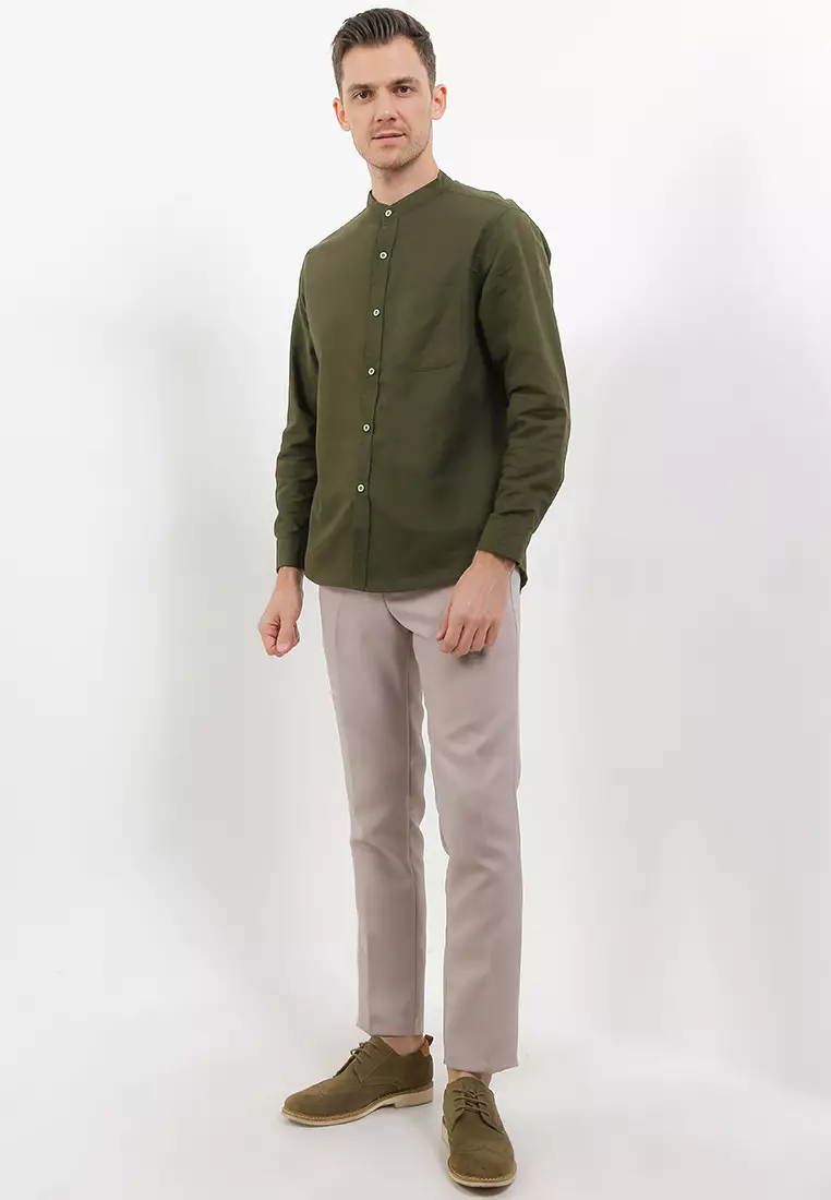 Ossu Green Army Longsleeve Ciangi Shanghai Shirt