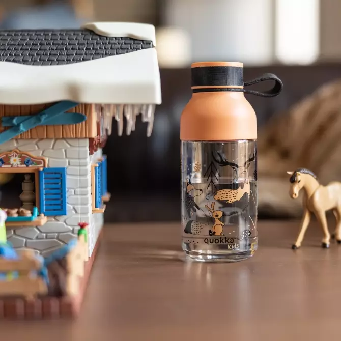 Bundling Set Quokka Sandwich Box & Quokka Ecozen Bottle Ice With Strap In The Woods 430ml - Tempat Makan - Botol Minum Anak