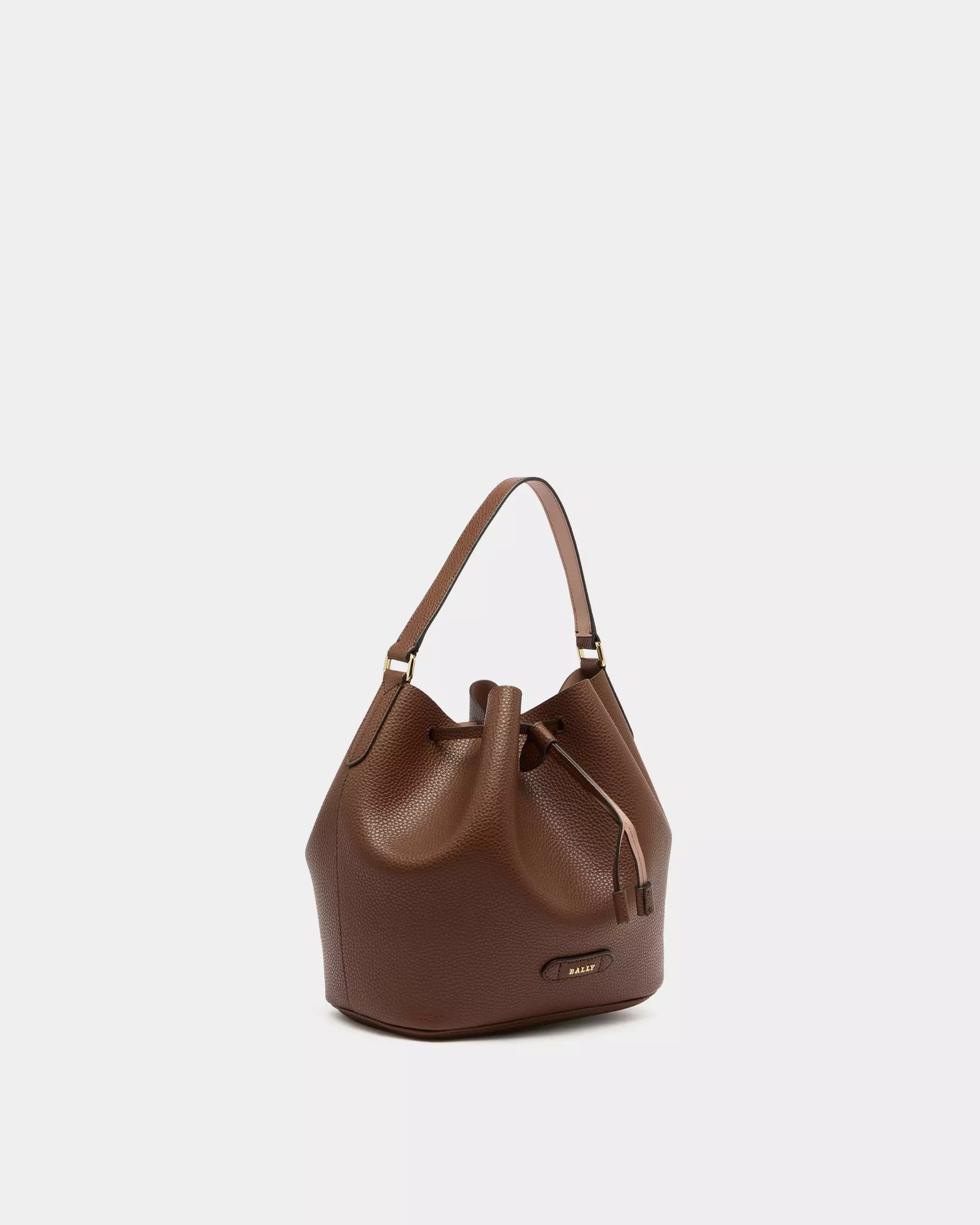 Jual BALLY Bally Blyss Adj Bucket Bag in Leather - Brown Original