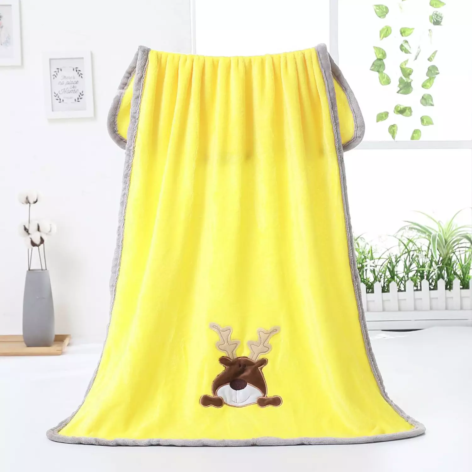 Wakakids Selimut Bayi Fleece Bulu Halus Baby Blanket Venrc Kuning