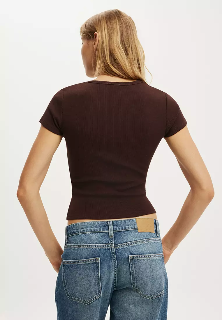 Blake Short Sleeves Henley Top