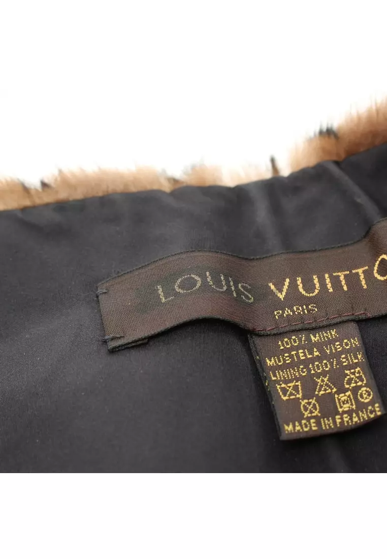 Louis Vuitton Strip Mink Coat