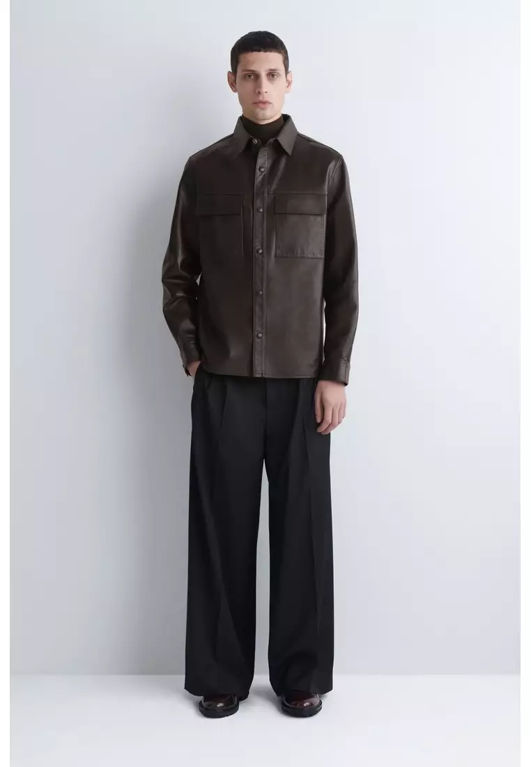 Buy COS LEATHER OVERSHIRT 2026 Online | ZALORA Philippines