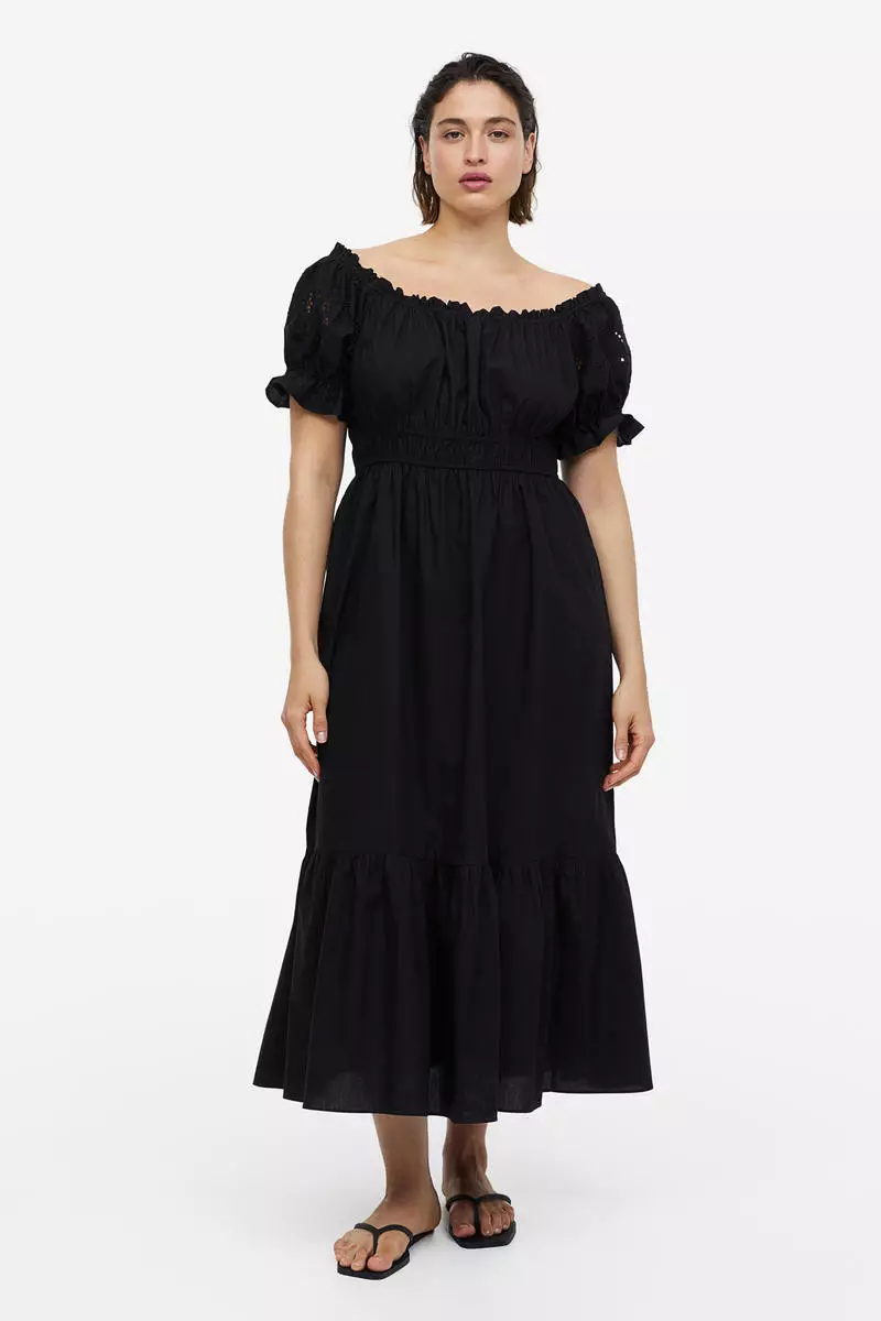 Buy H&M Offtheshoulder cotton dress Online ZALORA Malaysia