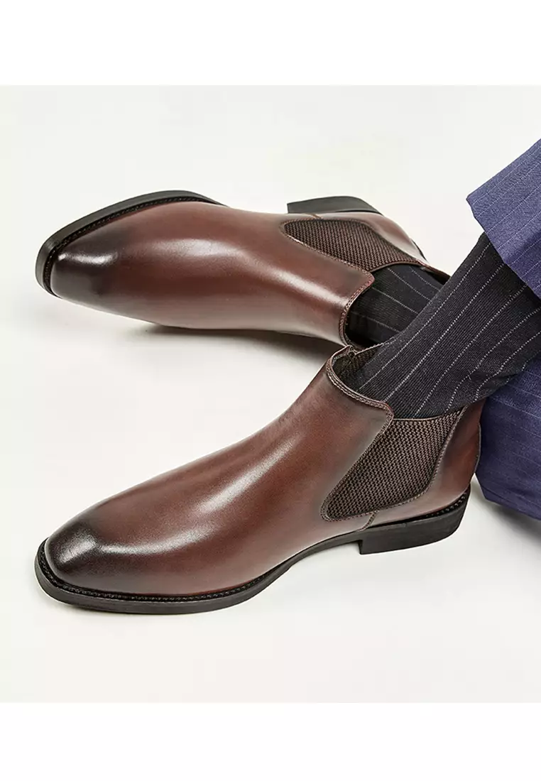 Business Leather Chelsea Boot KB25M01