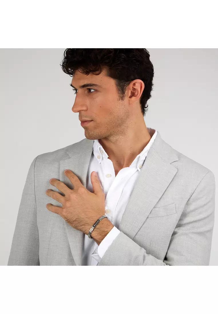 Maserati Jewels 185+30 mm Men's Bracelet, Stainless Steel, JM424AVD65 (Adjustable)