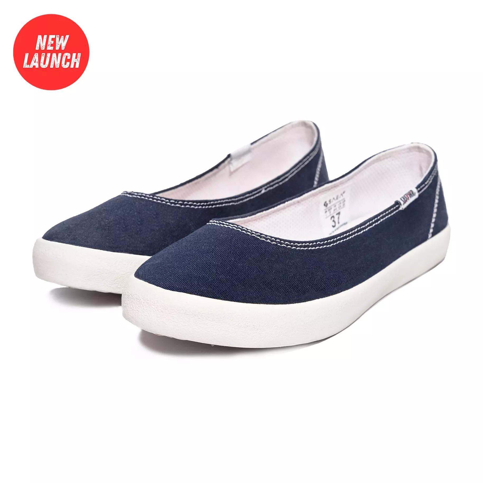 SABA Women Tulip Navy - Sepatu Wanita Original 100% | Sneakers Wanita | Flat Shoes TLP 09
