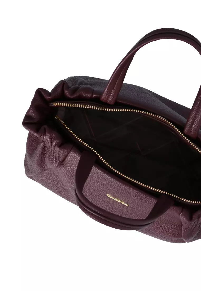 Buy Carlo Rino Terra Top Handle Bag M - Maroon 2026 Online | ZALORA