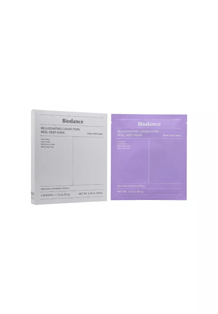 BIODANCE Rejuvenating Caviar PDRN Real Deep Mask (4pcs) 4piece