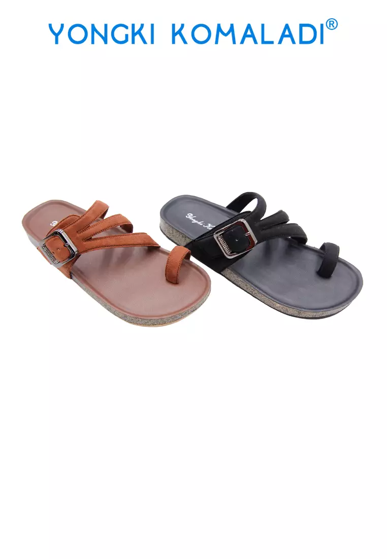 YONGKI KOMALADI KHAYA SANDAL OL-KVN4696-BE HITAM