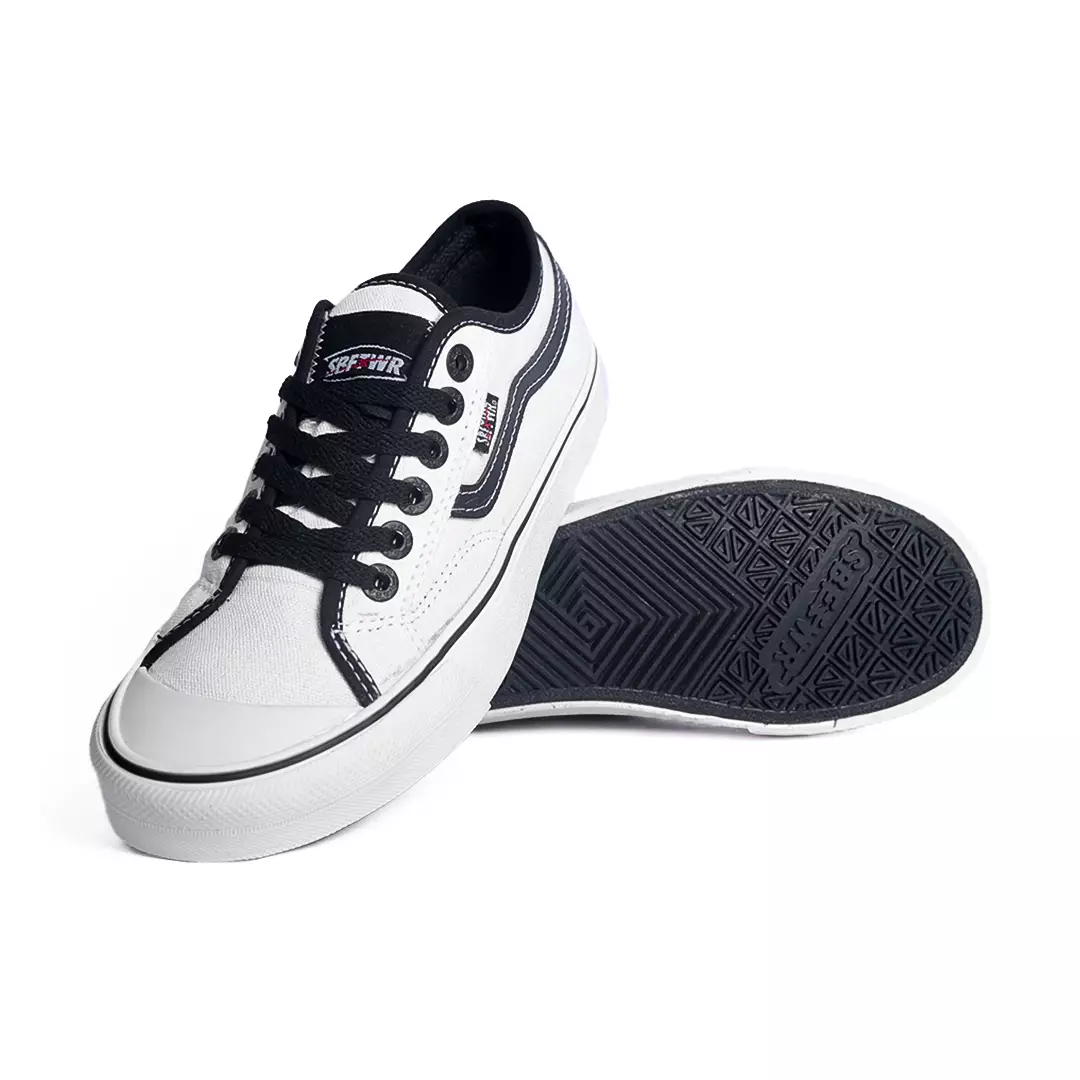 SABA Veloz Low Off White Black - Sepatu Sneakers Casual Pria Wanita