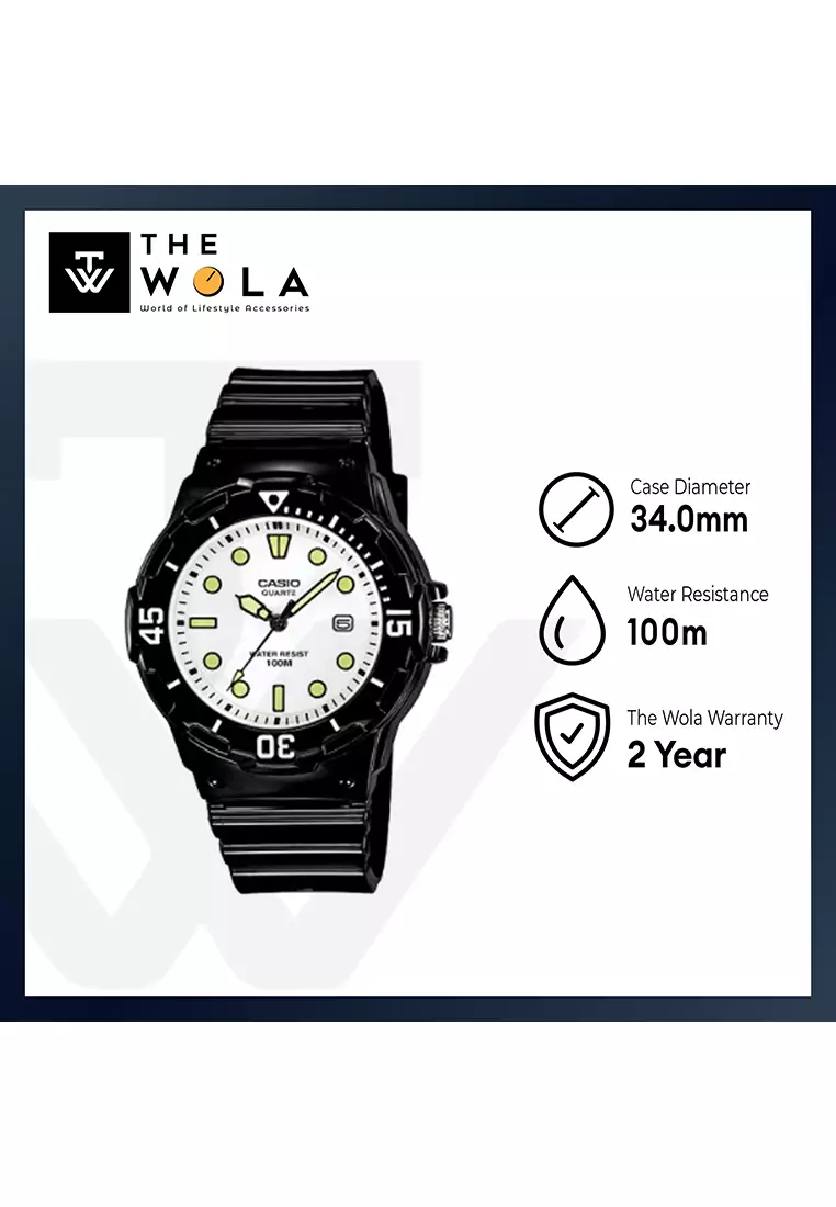 Women's Analog Watch LRW-200H-7E1V Black Resin Band Casual Watch