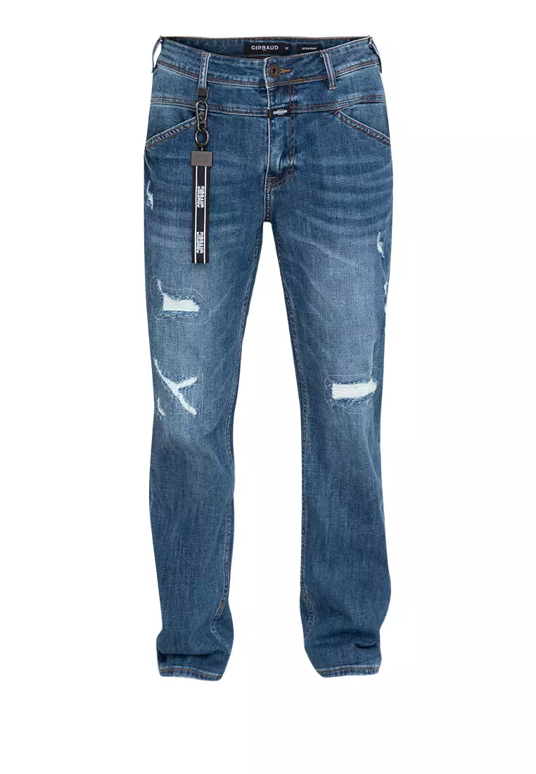 Men's Premium Light Denim X Edge Straight Cut Jeans