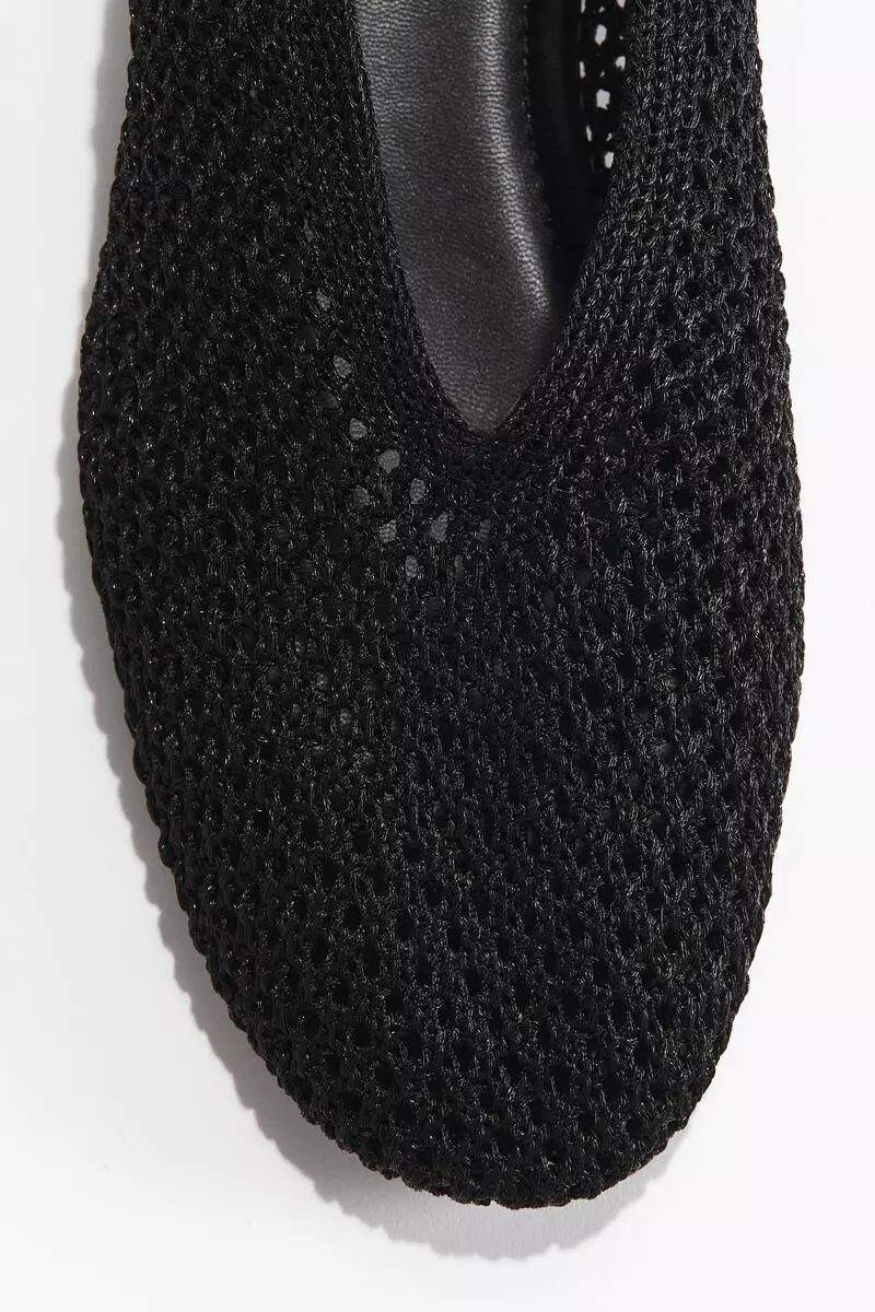 Braided ballet flats