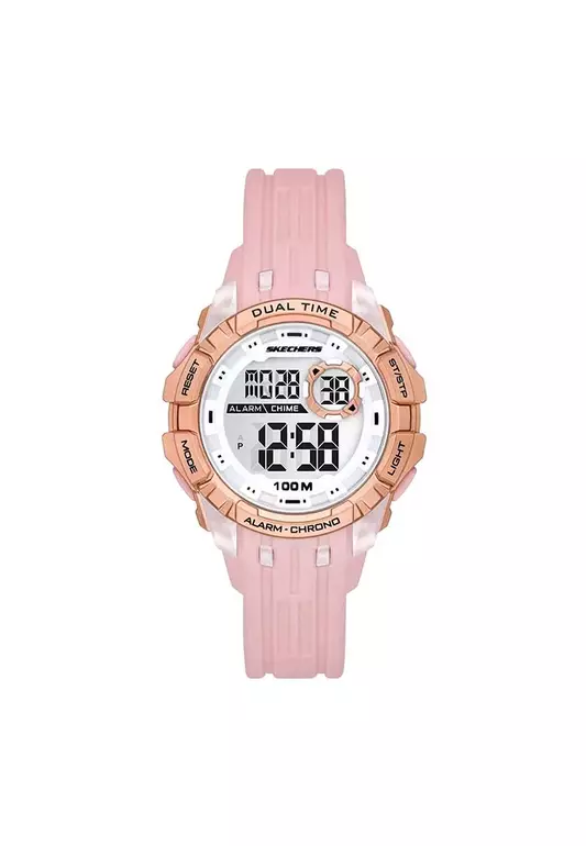Sunnyglen Pink Polyurethane Strap Digital Watch SKC-SR2142