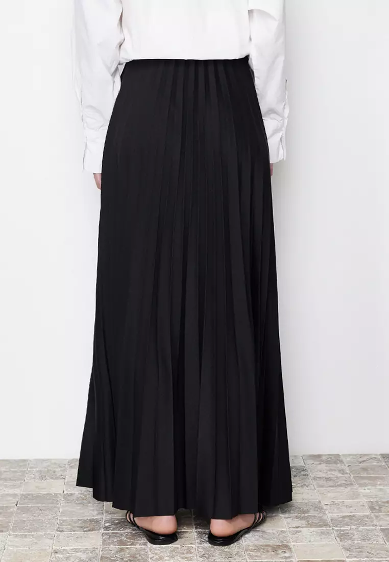 Buy Trendyol Pleated Maxi Skirt Online ZALORA Malaysia
