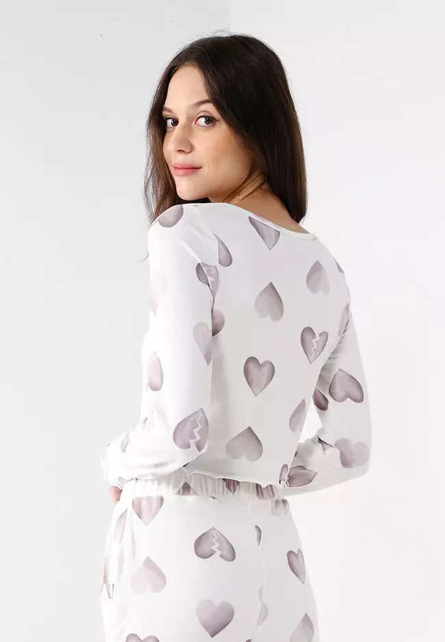 Cozy waffle sleep set hollister top