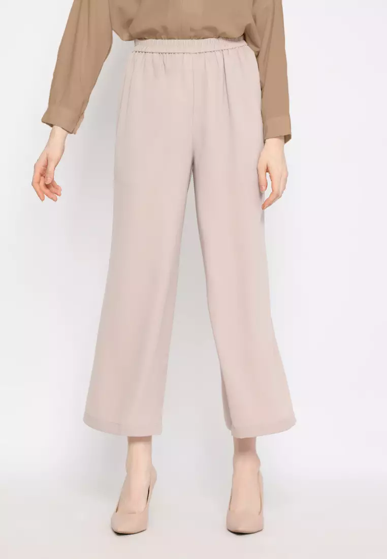Casual long kulot in Cream By Brilliant Girl Warna CREAM