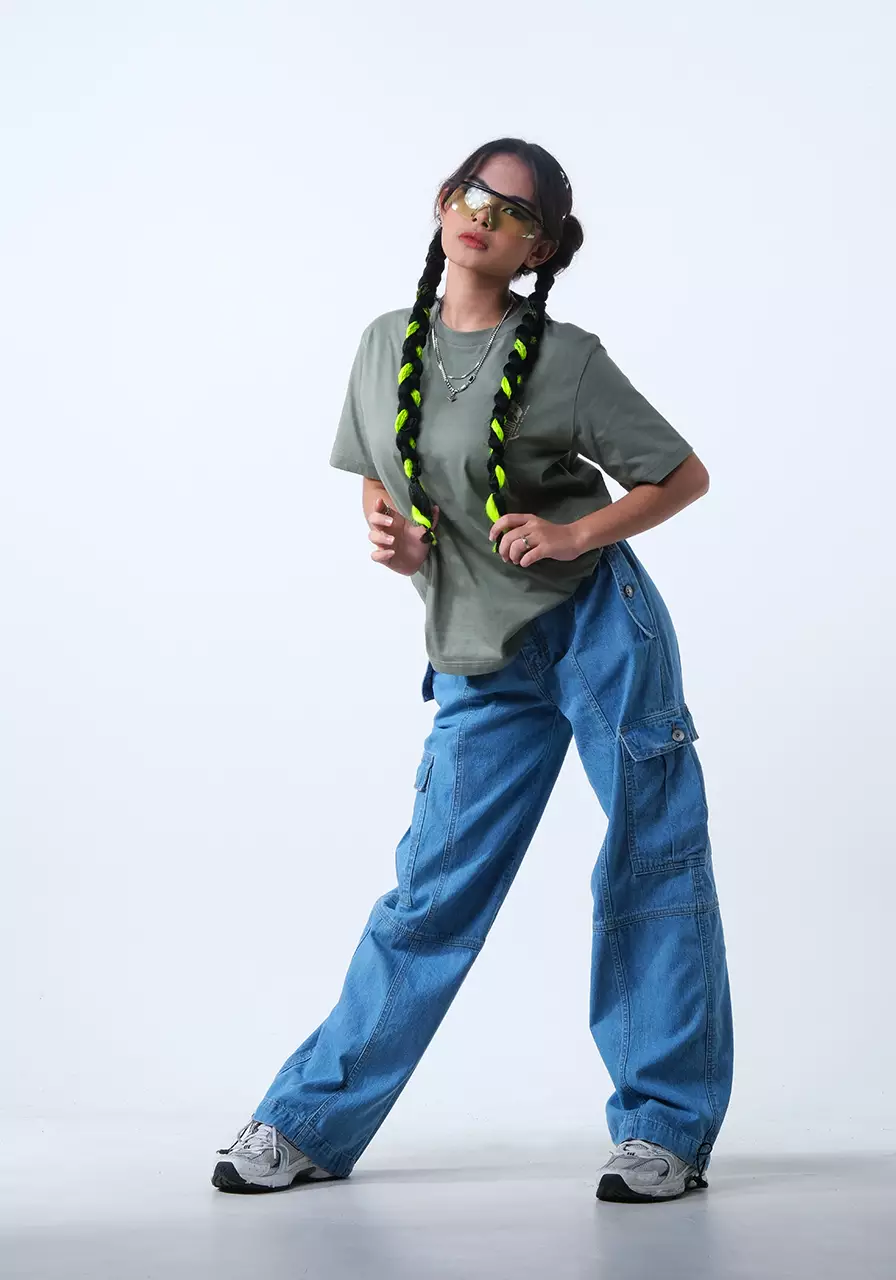 Kaos Regular Wanita Snoop Dusty Green