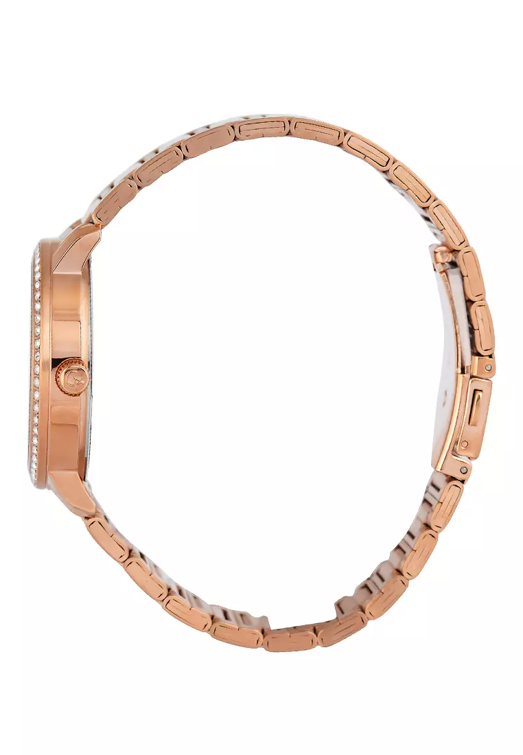 Alexandre Christie Jam Tangan Analog Wanita Rosegold Case Silver Dial - 2A47BFBRGSL