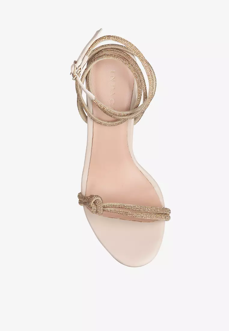 Safron Strappy Crystal Embellishment Party Heels