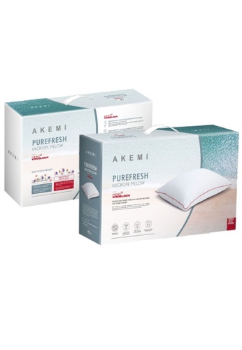 AKEMI white AKEMI Purefresh Microfil Pillow powered by HeiQ Viroblock EEAFCHL0160455GS_1