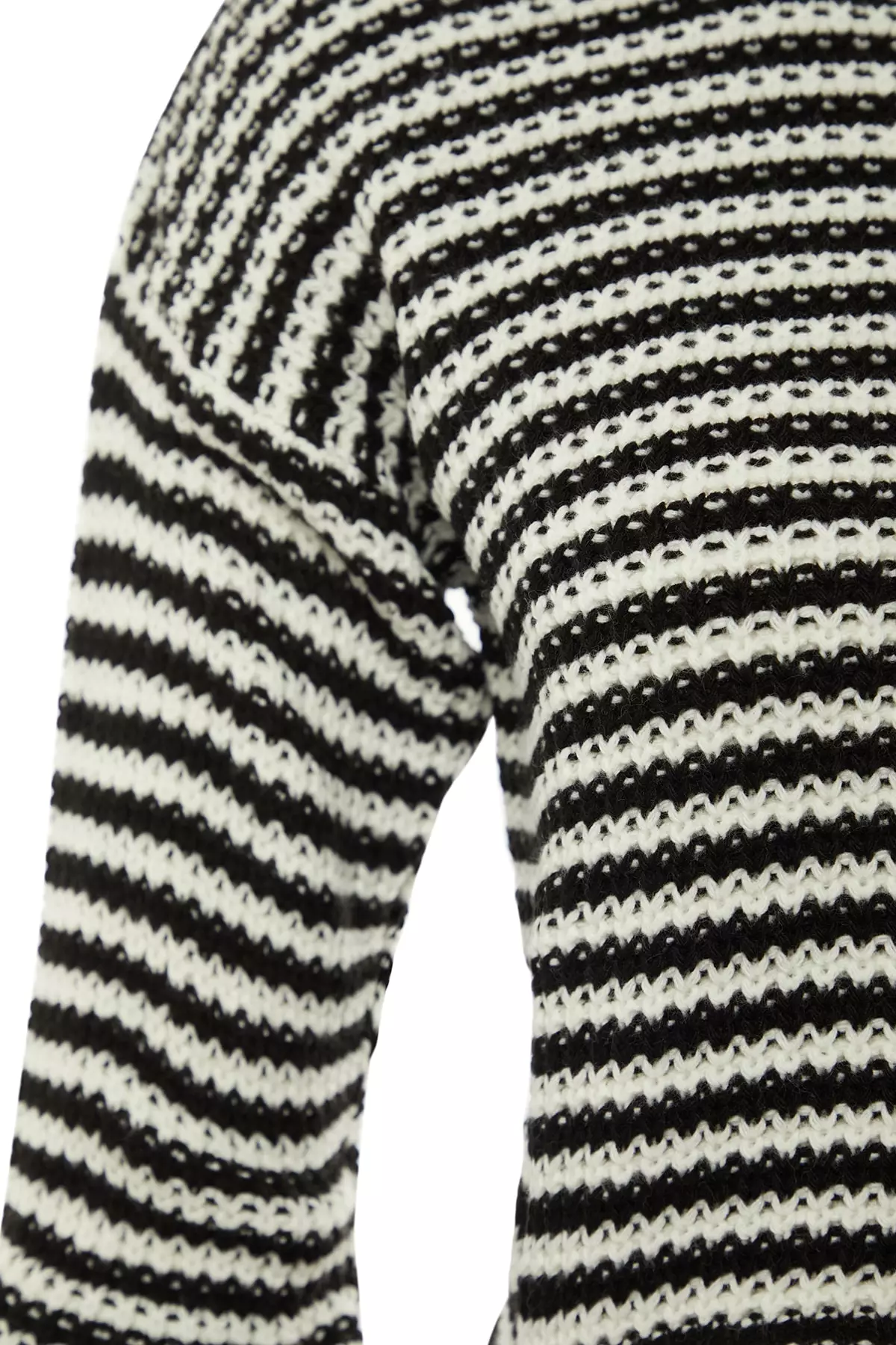 Crop Crew Neck Knit Sweater