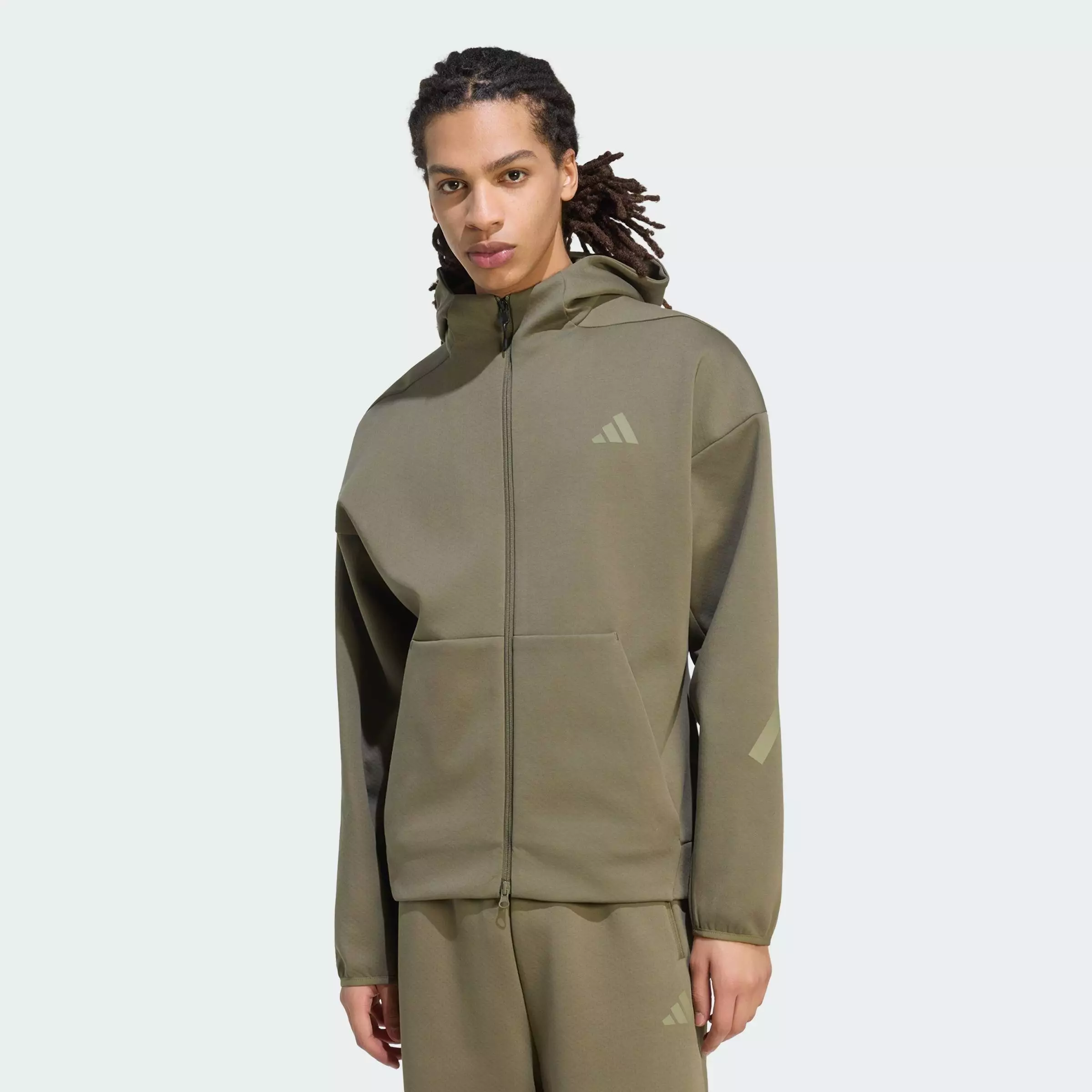 Buy ADIDAS Lifestyle Z.N.E. FULL ZIP Track Top Men Green KF3832