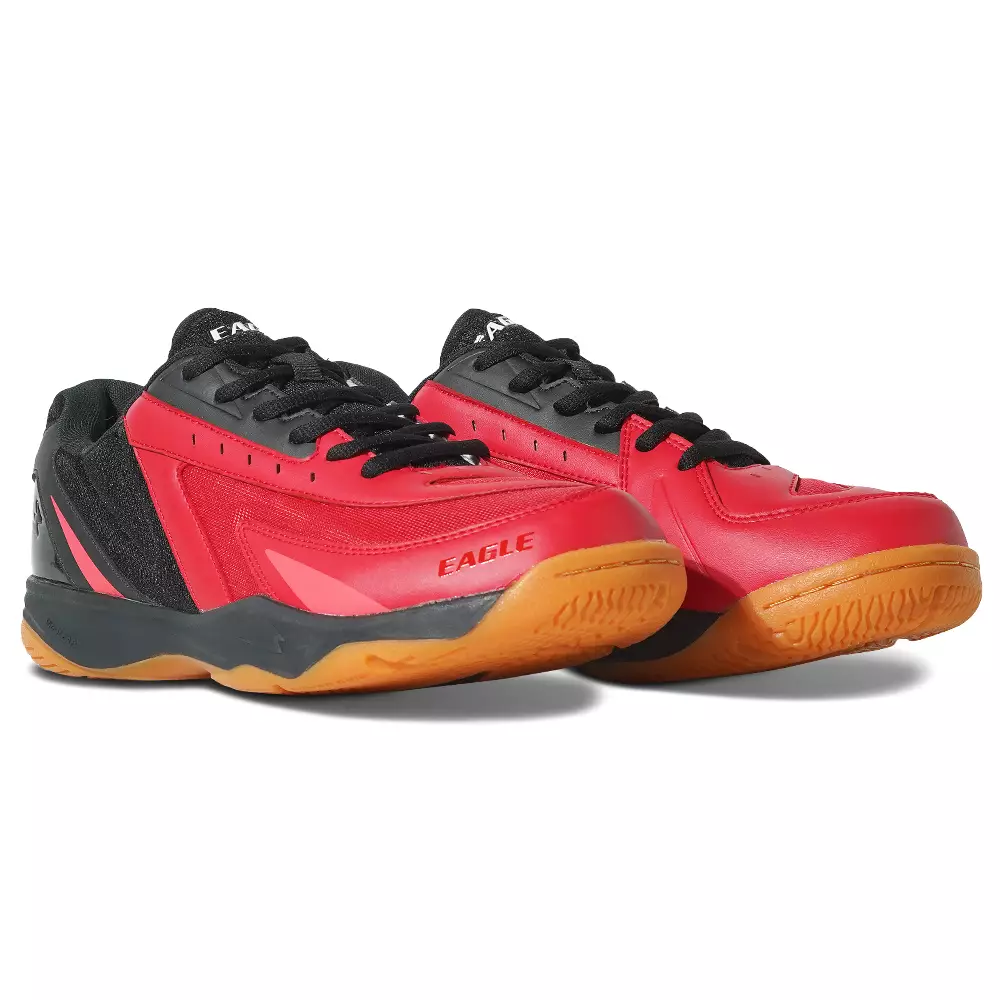 Eagle Sepatu Badminton Raizen - MERAH/HITAM