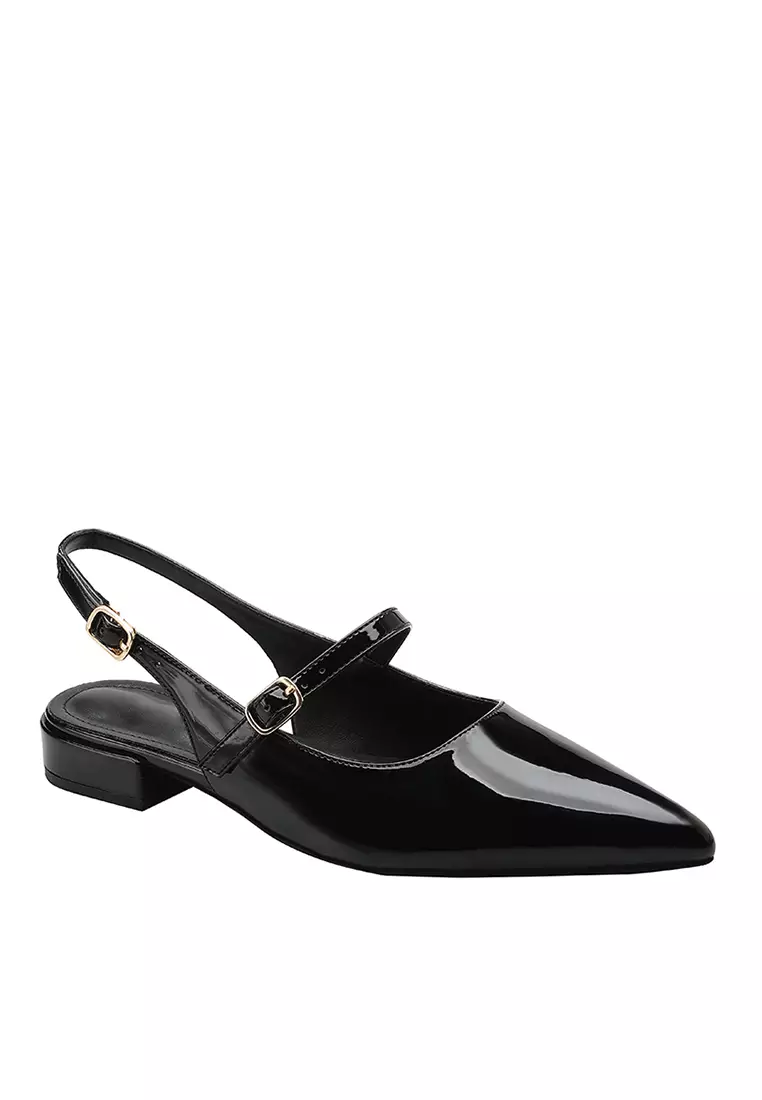 2.5CM Patent Leather Slingback Heel TE578-2