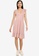 JACQUELINE DE YONG pink Ditte Short Sleeve V-Neck Dress 67645AA62FC709GS_4