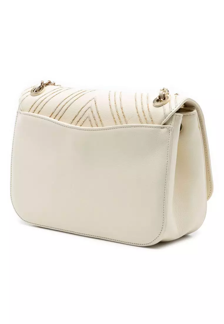 Pre-Loved Chanel Large Chevron Sheepskin Subtle Flap