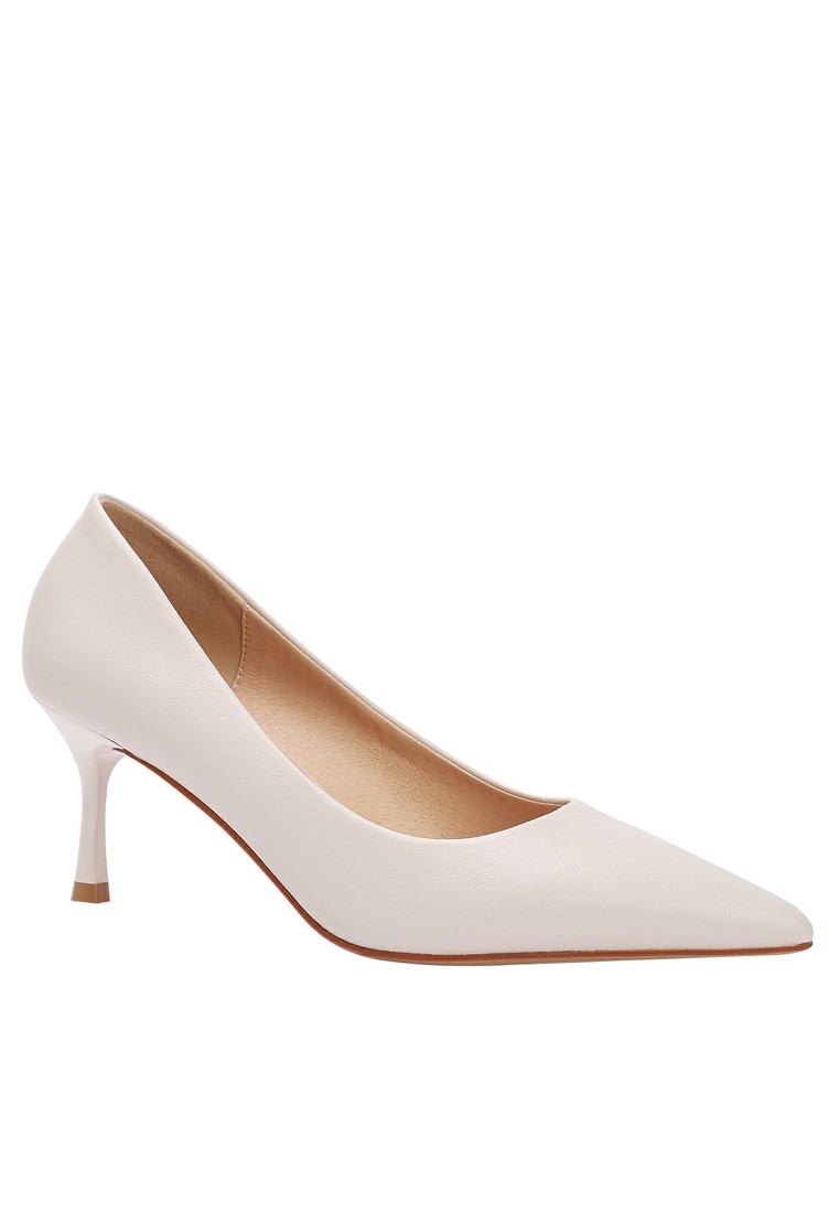 6.5CM Microfiber Leather Pointy Pumps 2065-2