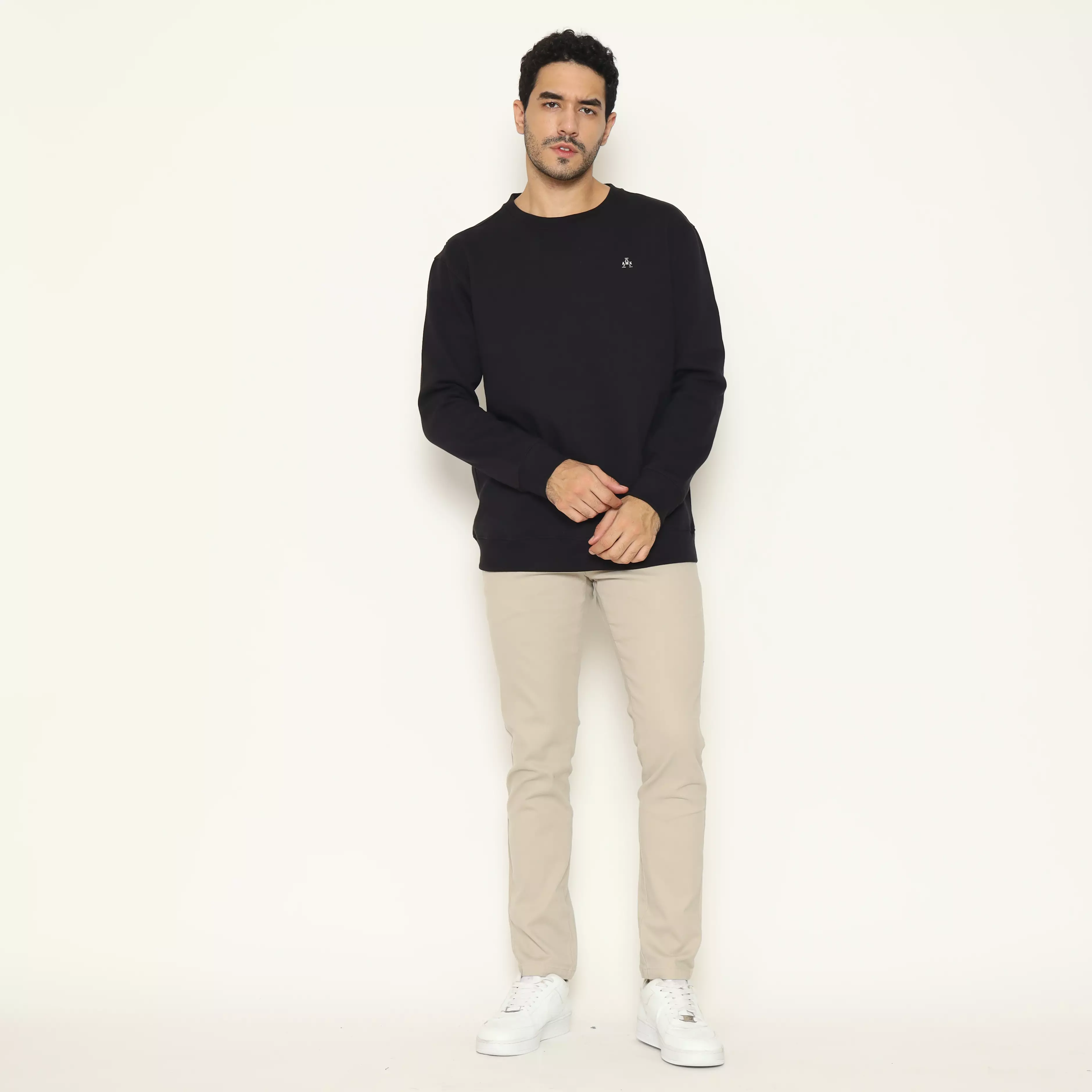 AMK Sweater Crewneck Panjang SW Kendrick L/S Black