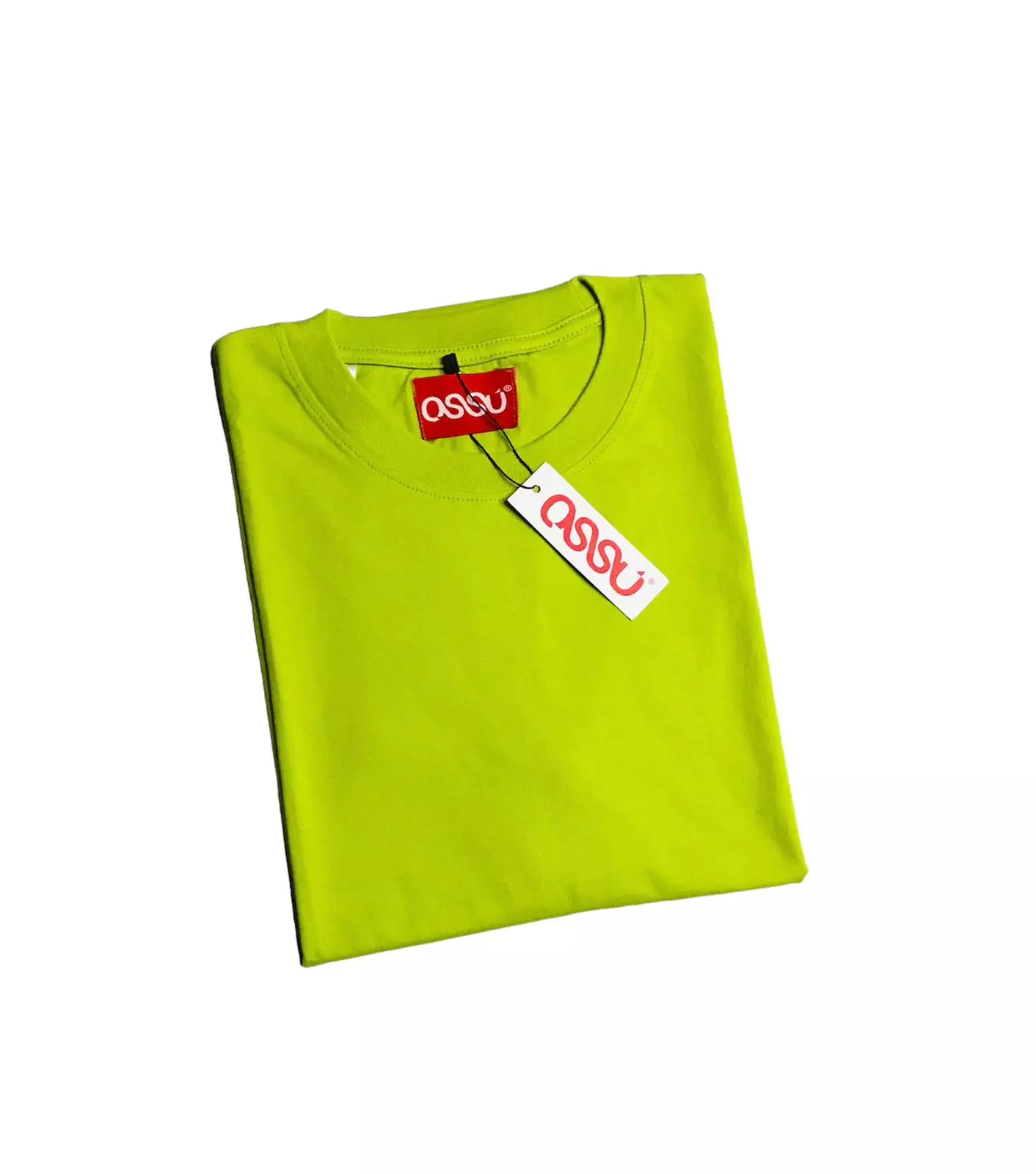 Ossu T-Shirt Basic Colour | Kaos Polos Warna Hijau Muda | Cotton Combed