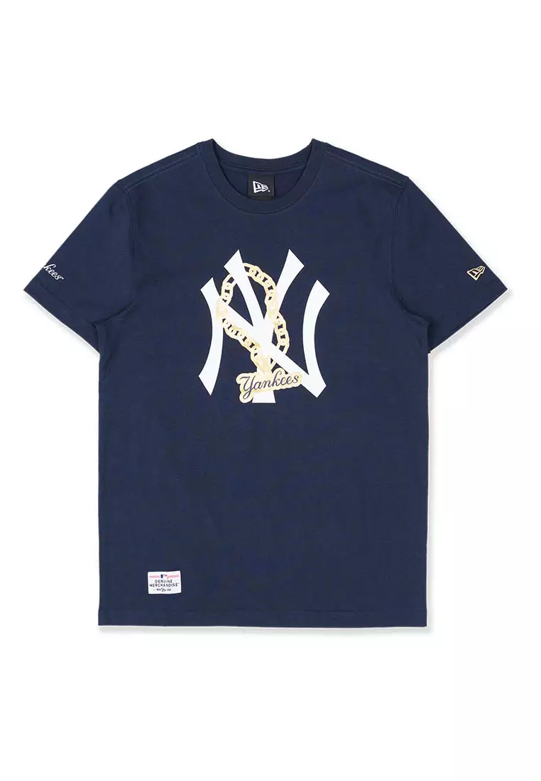 New Era New York Yankees wordmark t-shirt in navy
