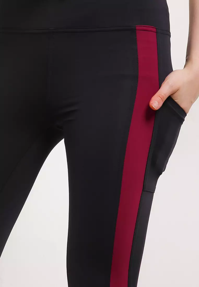 Celana Panjang Legging Olahraga Ladies Sport Long Pants Active Sport Olahraga Senam Yoga Pilates Gym Ketat Spandex