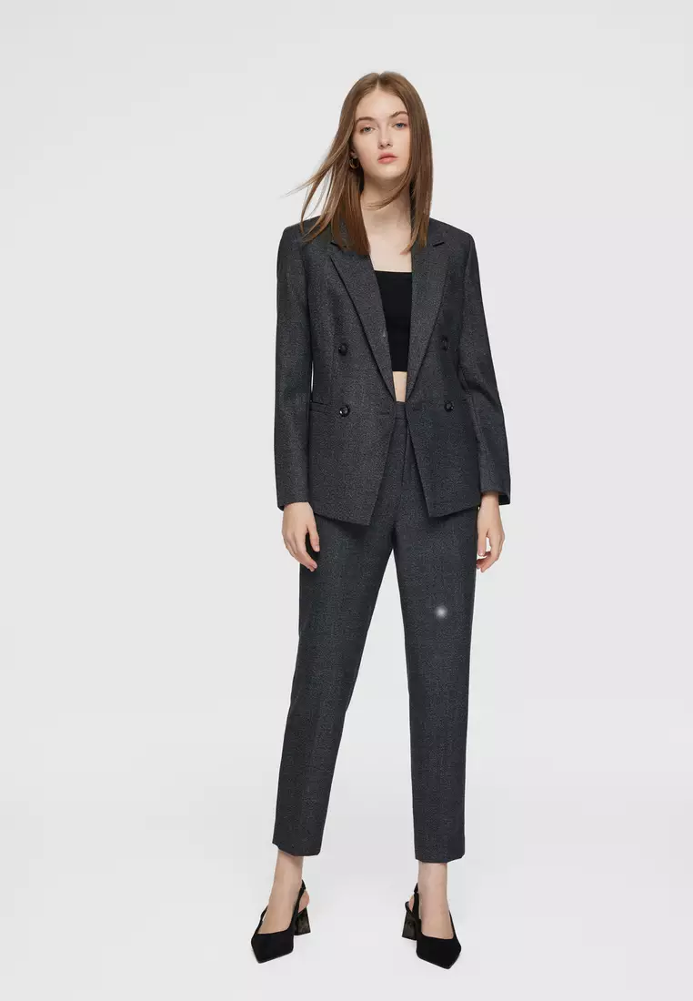 Long Sleeve Easy Fit Suit Blazer
