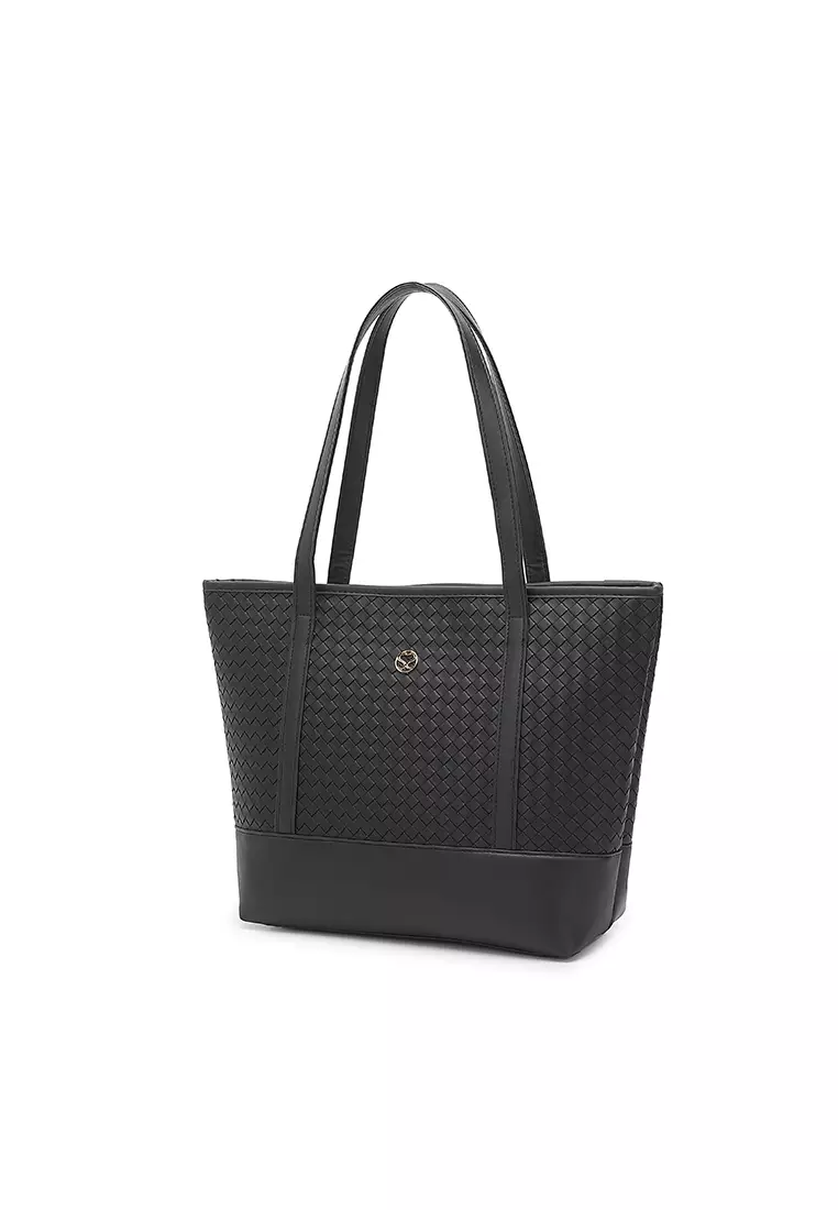 Women's Tote Bag / Shoulder Bag / Top Handle Bag - Black