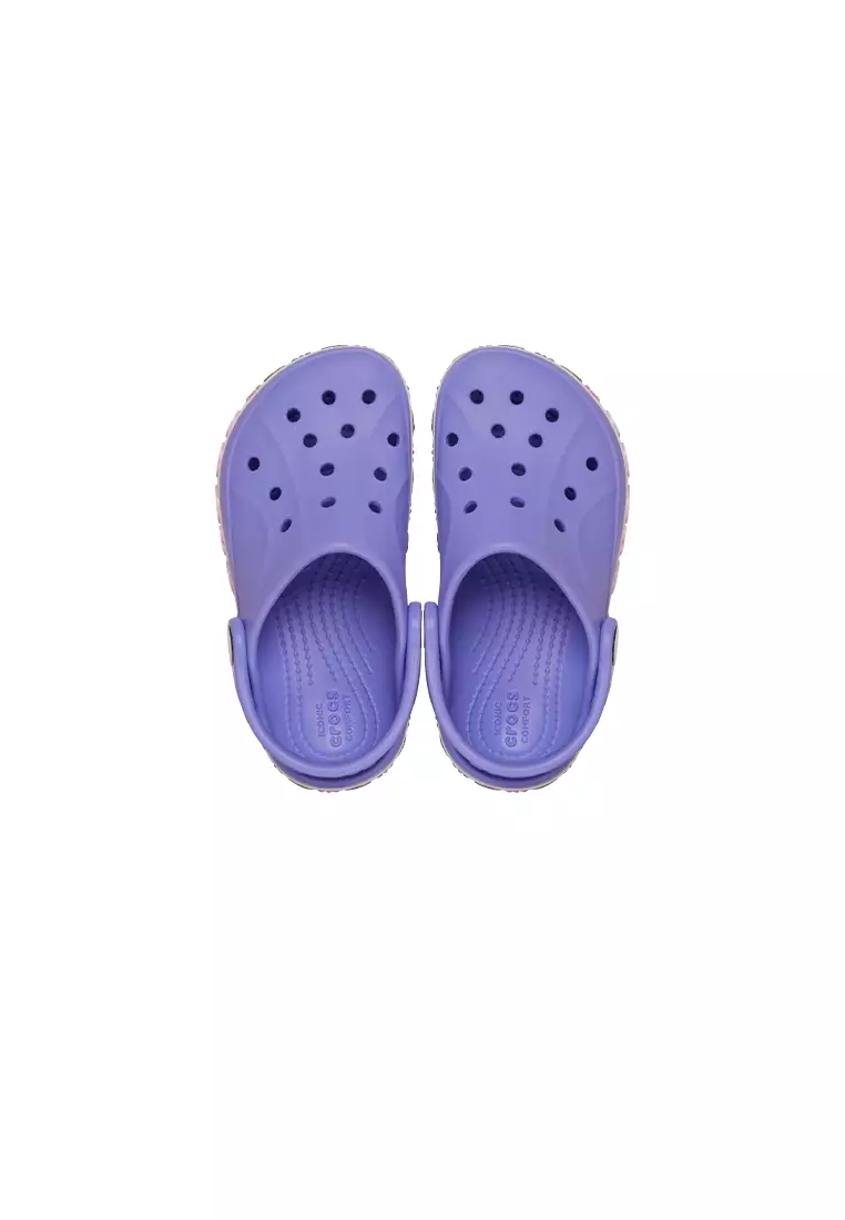 Toddler Bayaband Flower Band Clog  in Digital Violet