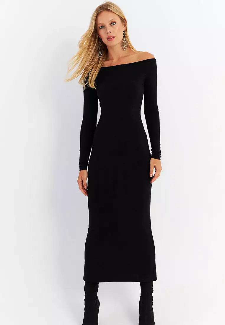 Jual Cool Sexy Long Sleeves Midi Dress Original 2025 ZALORA