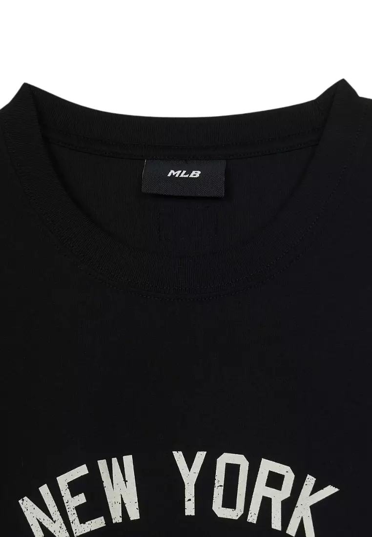 Jual MLB Korea Varsity Vintage Graphic Over Fit T Shirts NY
