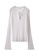 6IXTY8IGHT white Tie Front Rib Knit Sweater ST08119 6DAB5AA7B907E8GS_4