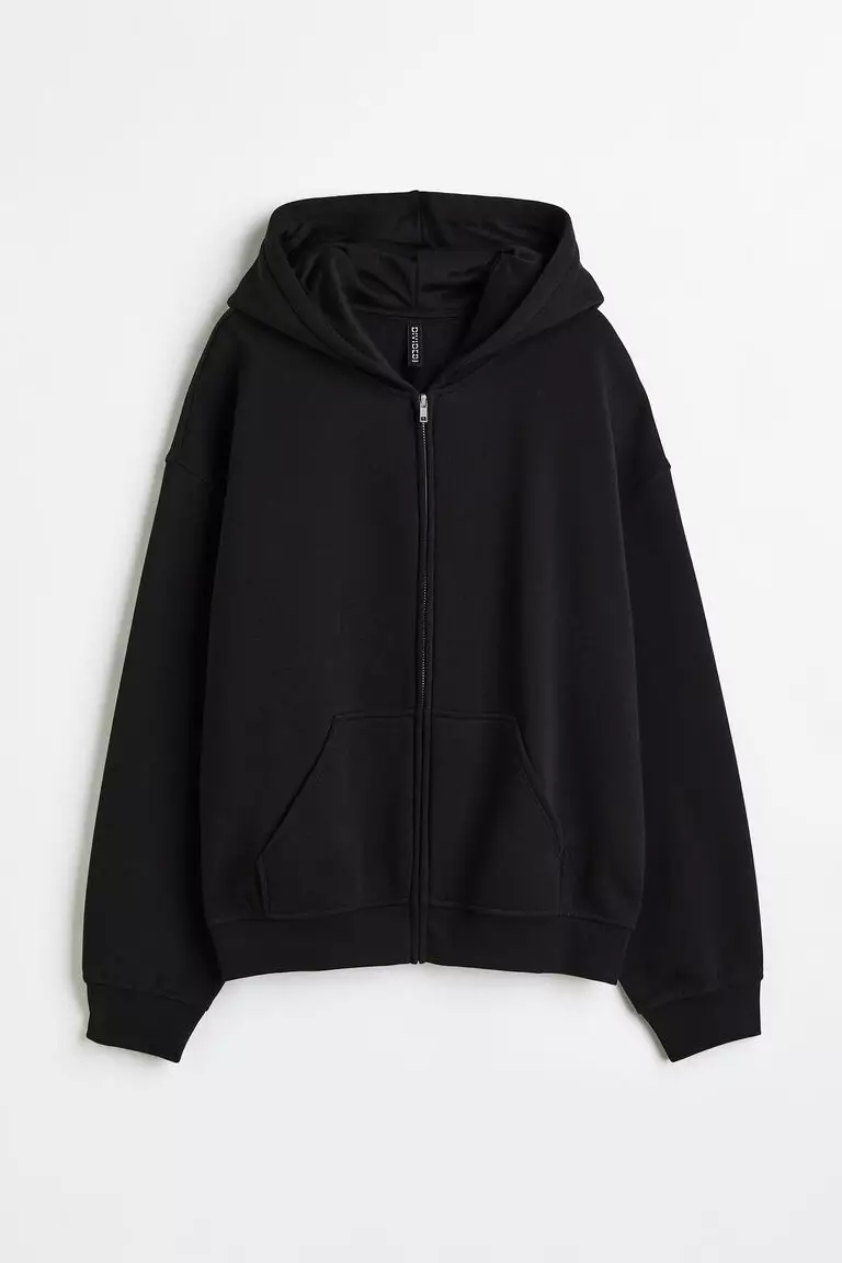 Jual H&M Oversized zipthrough hoodie Original 2024 ZALORA Indonesia