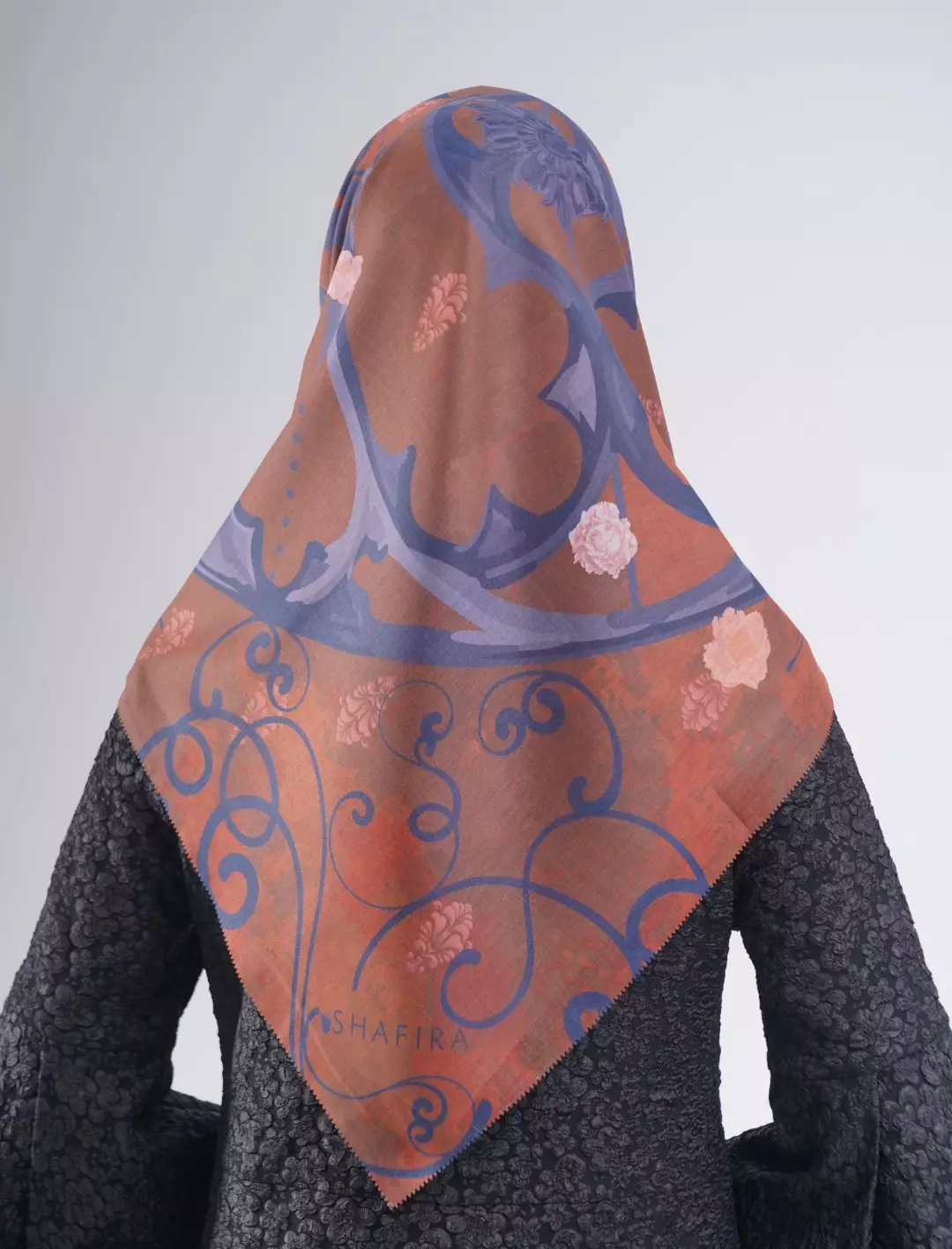 Florentine Printed Scarf Copper | Hijab Kerudung Segi Empat Motif