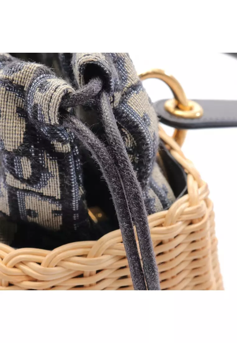 Christian dior on sale woven bag