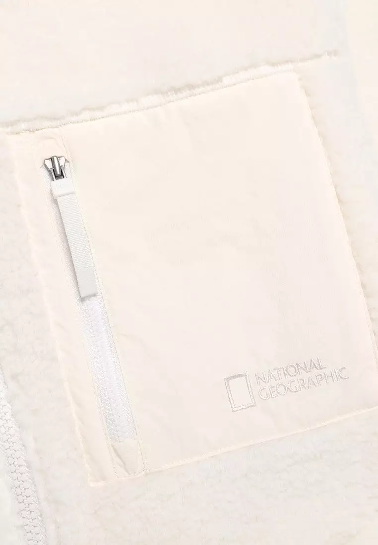 Unisex COTONI Stand Neck Fleece Jacket