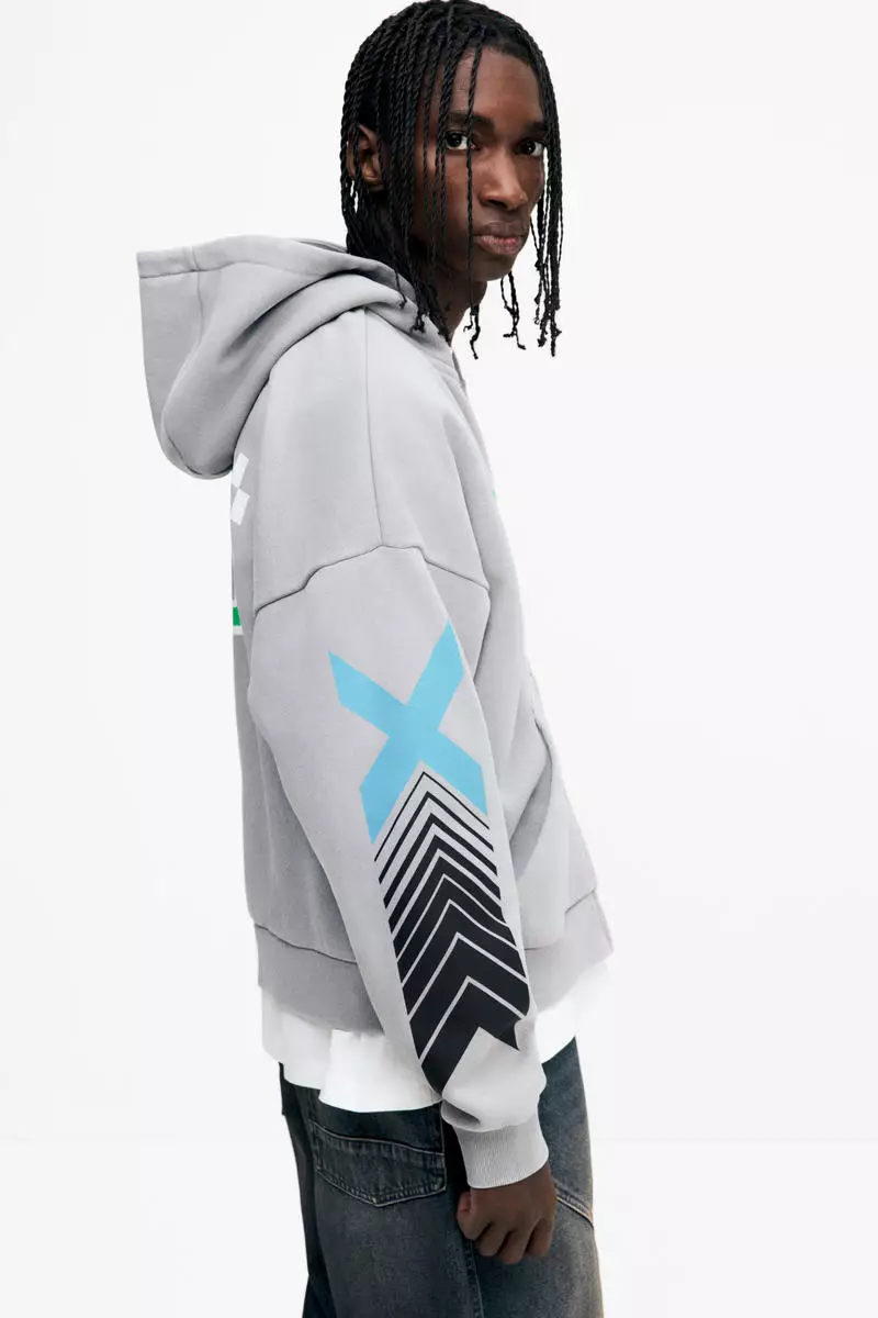 Oversized Fit Zip-through hoodie