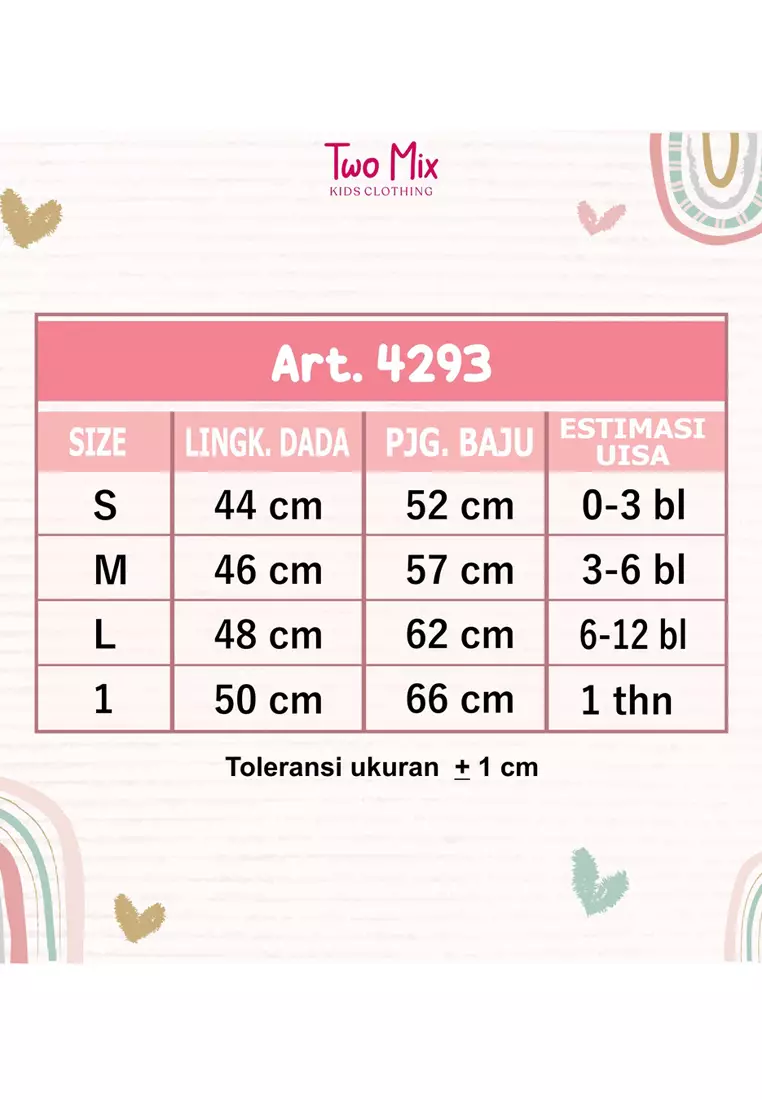 Two Mix Baju Jumper Bayi Unisex / Hansop Baju Bayi Kaos Katun 0-2 Tahun 4293