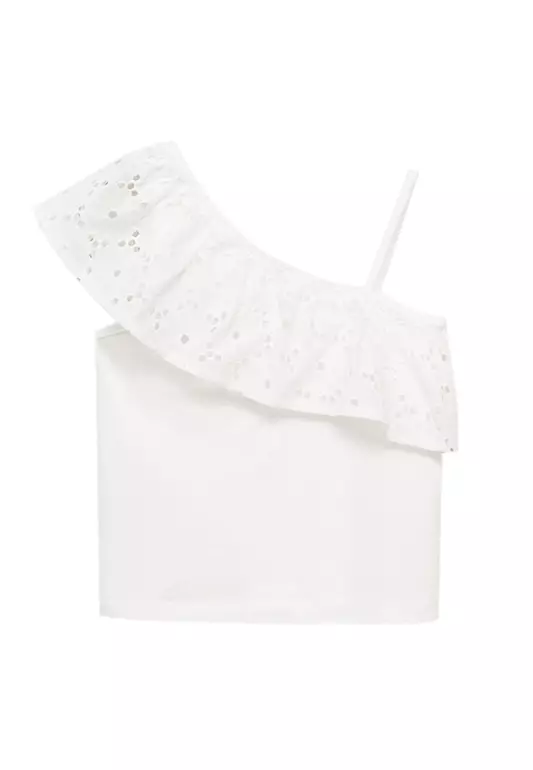 Ruffled Asymmetric Top